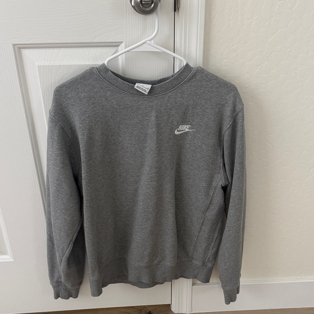 Nike Men's Classic Gray Crewneck Sweater